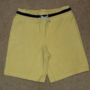 Janie and Jack Yellow and Blue Casual Shorts with Drawstring Waistband